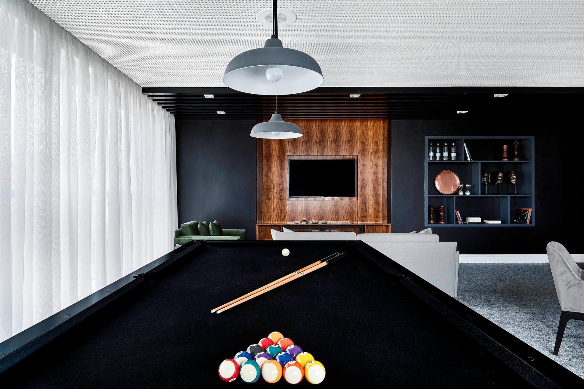 Sheraton Santos Hotel Kültér fotó The pool table at the home of the 2016 winner